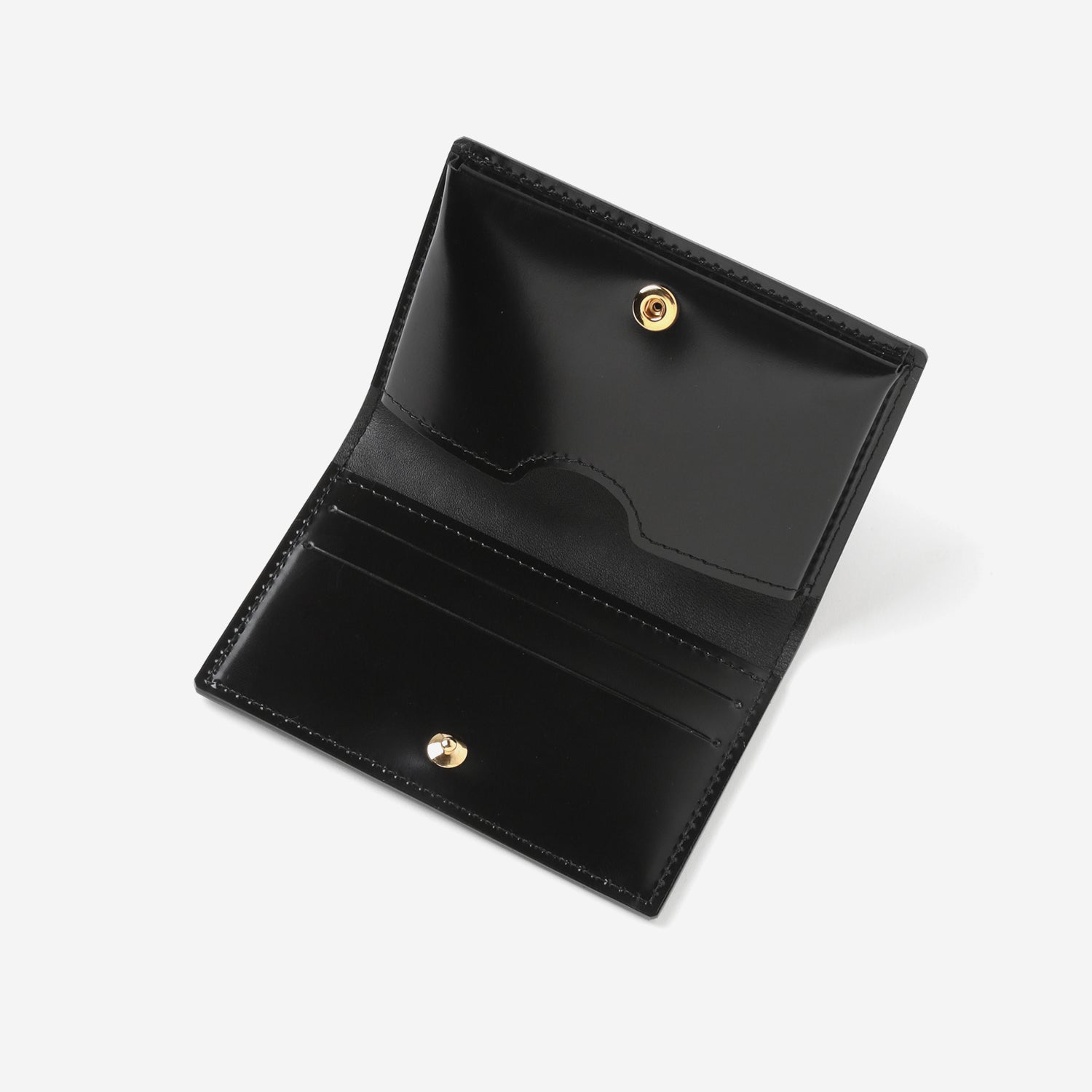Embossed Card Case / black × gold