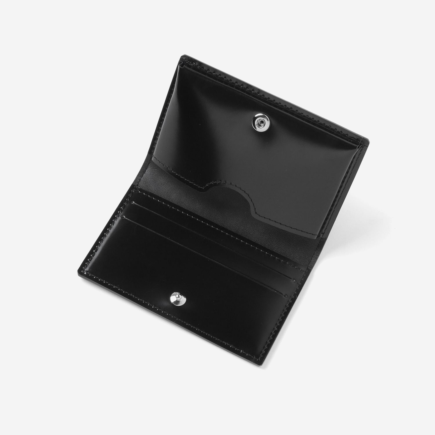 Embossed Card Case / black × silver