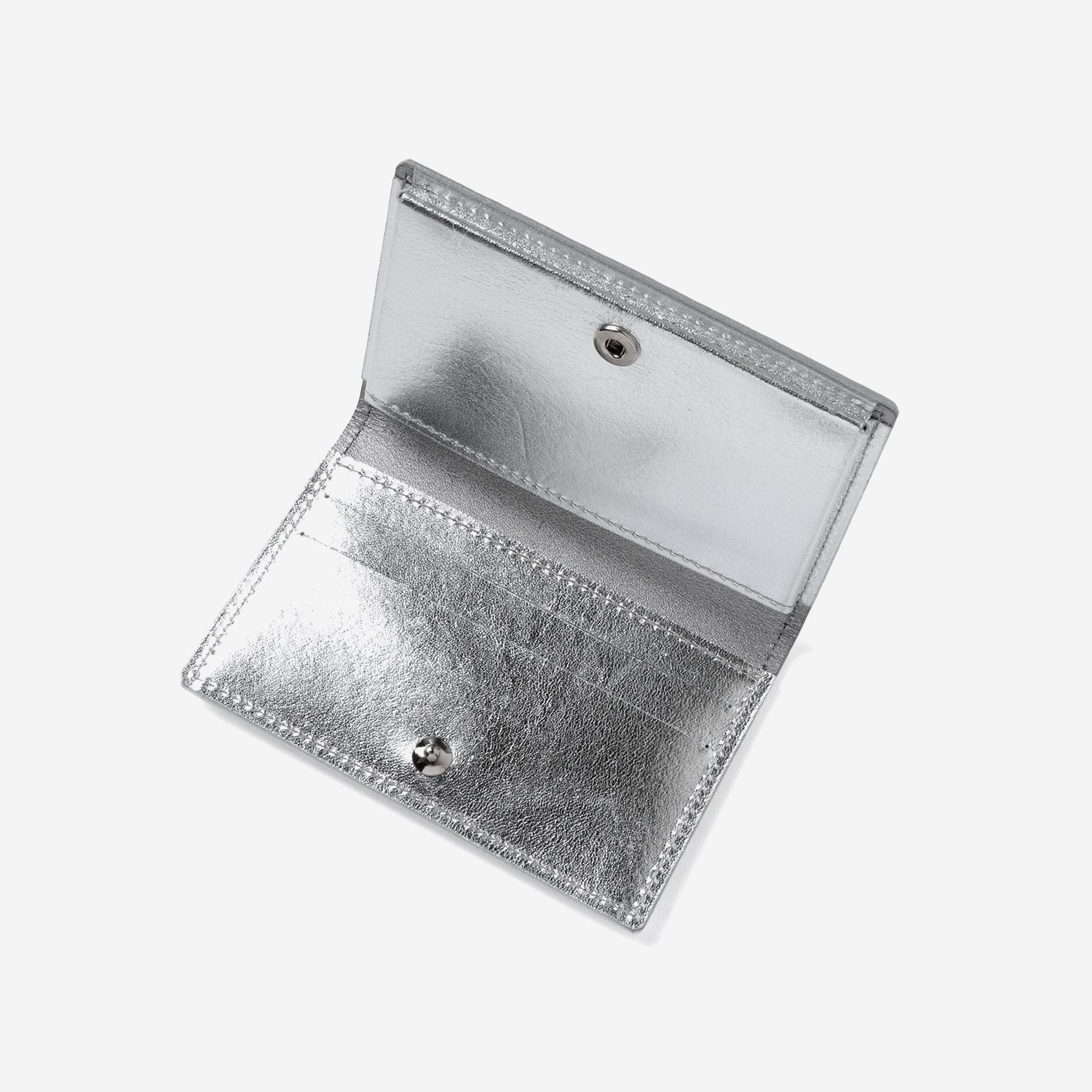 Embossed Card Case / silver × silver