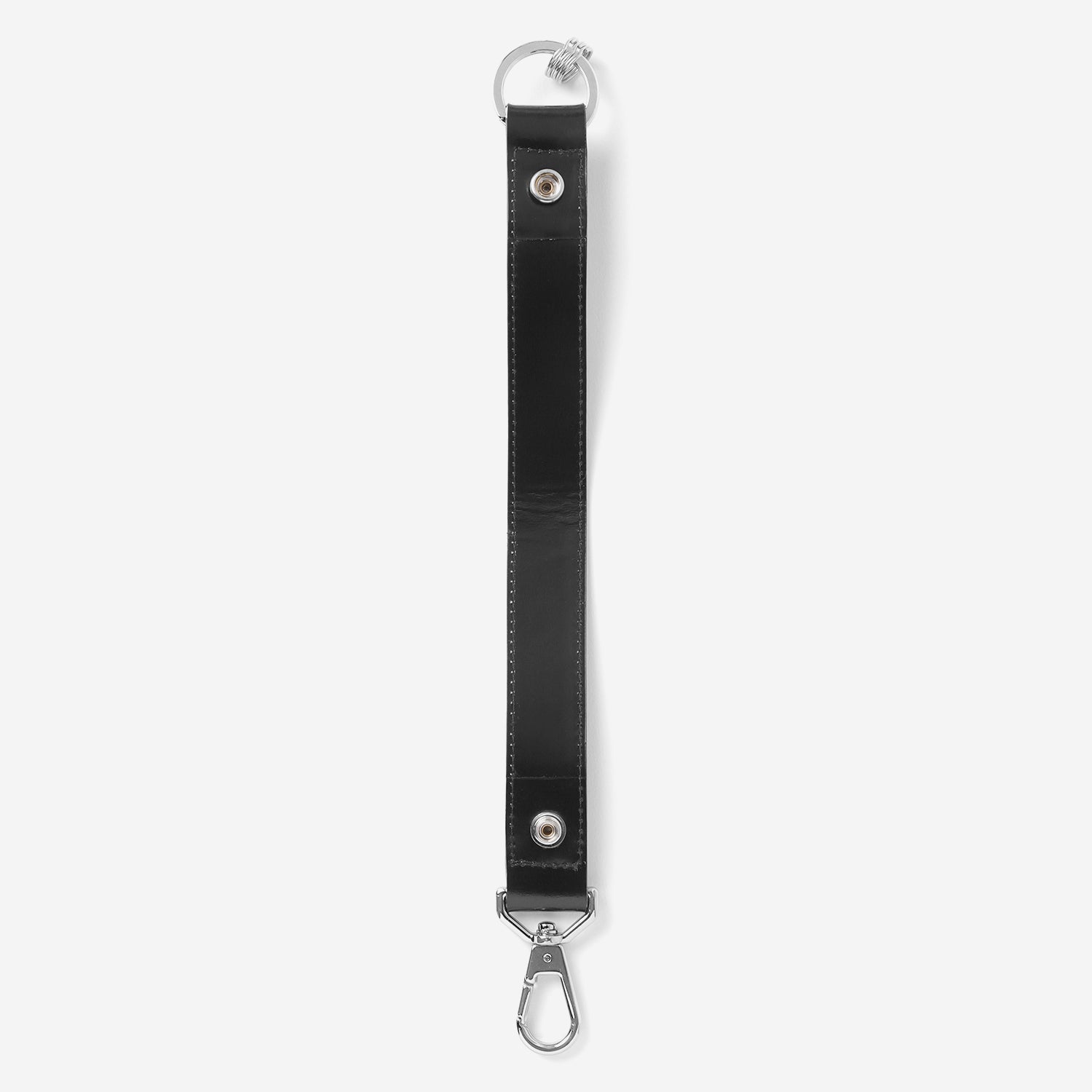 Key Ring Belt / black × silver