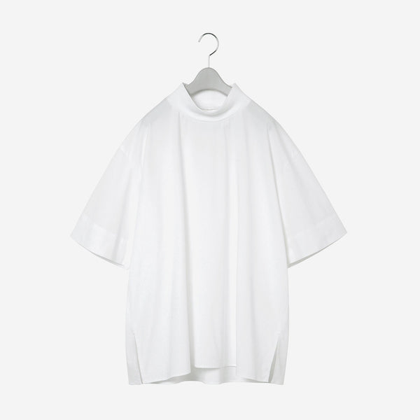 thmk Ribbed High Neck T-Shirt / white
